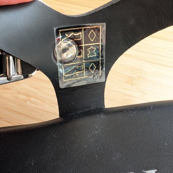 PRADA Monolith Black Rubber Buckle Sandals, size 37/US 7 - Picture 8 of 10